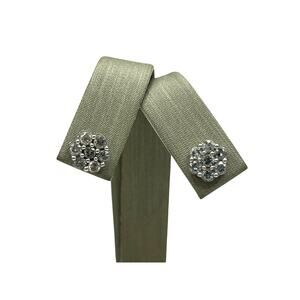 10K White Gold Diamond Cluster Earrings (13711)